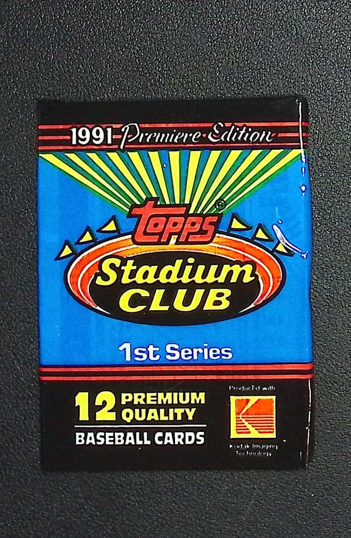 1991 Topps Stadium Club Series 1 Premier Edition Vintage Baseball Retail Box Wax Pack (1 of 1)