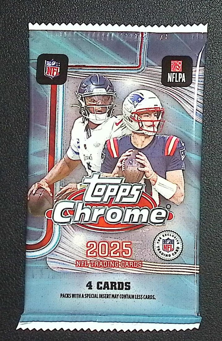 2025 Topps Chrome Football Blaster Box Pack (1 of 1)