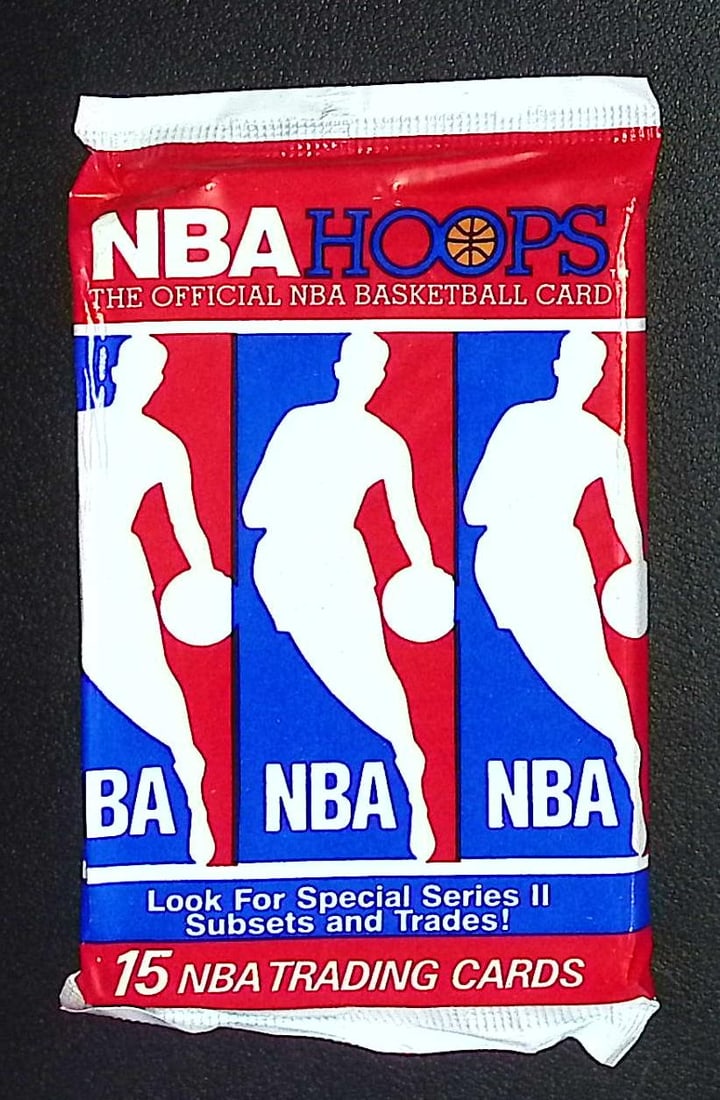 1990 NBA Hoops SERIES 2 Vintage Basketball Cards Retail Box Pack New Factory Sealed (1 of 1)