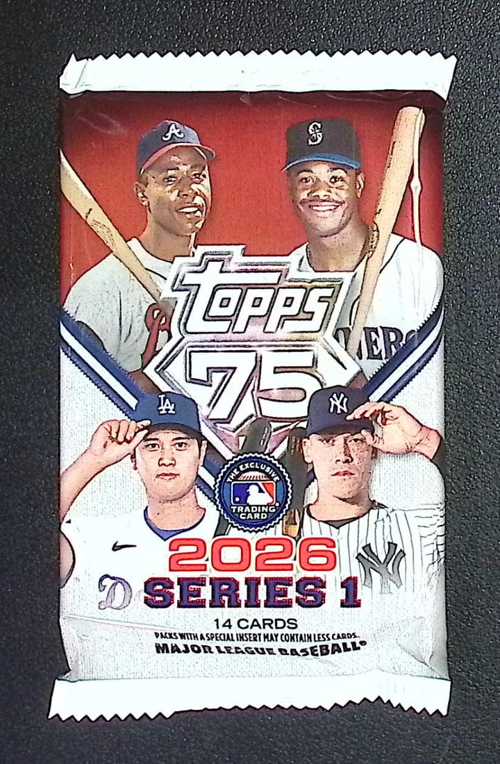 2026 Topps Series 1 Baseball 75th Anniversary MEGA BOX PACK (1 of 1)