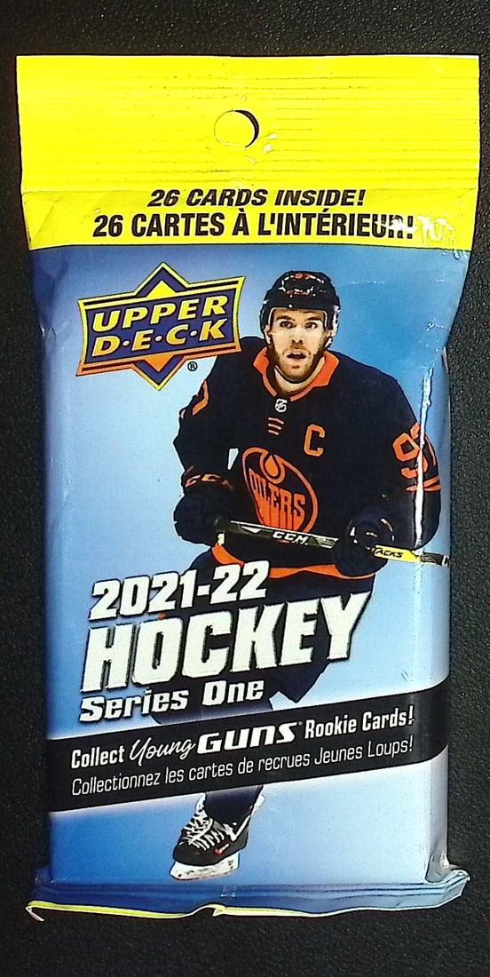 2021-22 Upper Deck Series 1 Hanger Value Fat Pack - Young Guns Rookie Card: Upper Deck Series 1 Hockey NHL Trading & Sports Cards, Rookie SP Cards, Stanley Cup & Hall of Fame Players, Connor McDavid, Alex Ovechkin, Sports Cards for Sale Near Me, Auction Memorabilia Lots For S