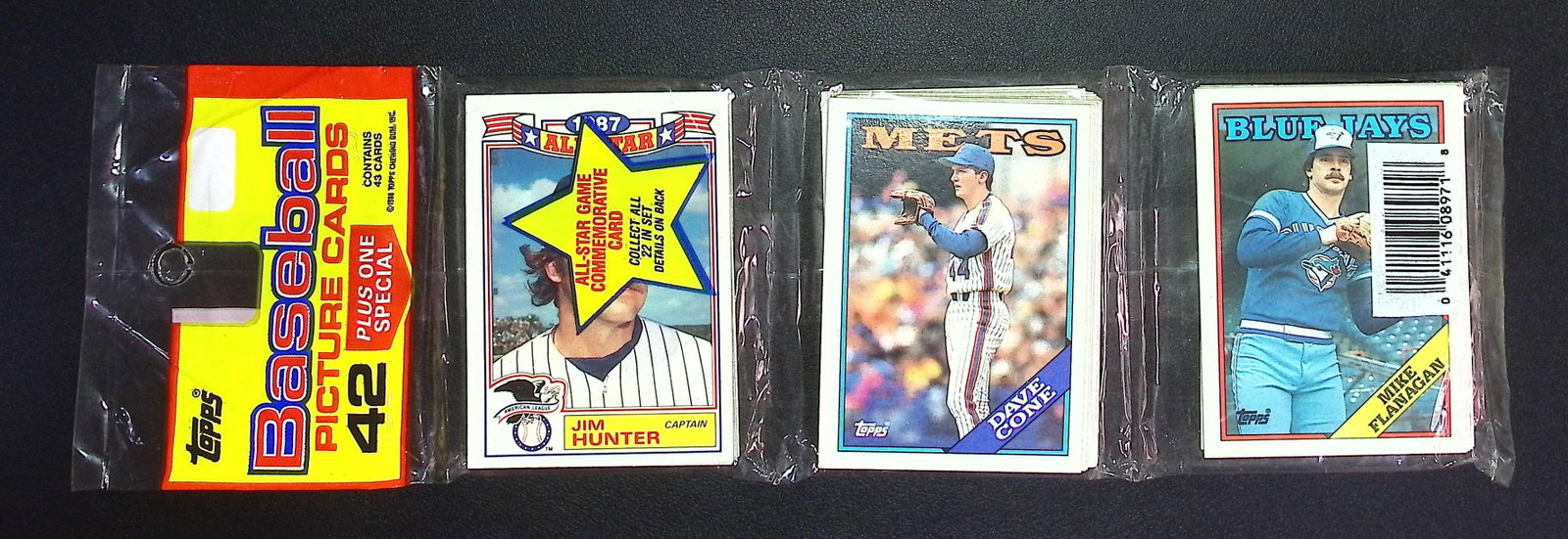 1988 Topps Baseball Cards Hanger Rack Pack - 42 Sports Cards Plus 1 Special Card You Receive the (1 of 2)