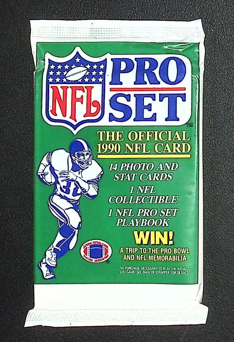1990 Pro-Set Series 1 Vintage Football Card Retail Box Wax Pack, Sports Cards (1 of 1)