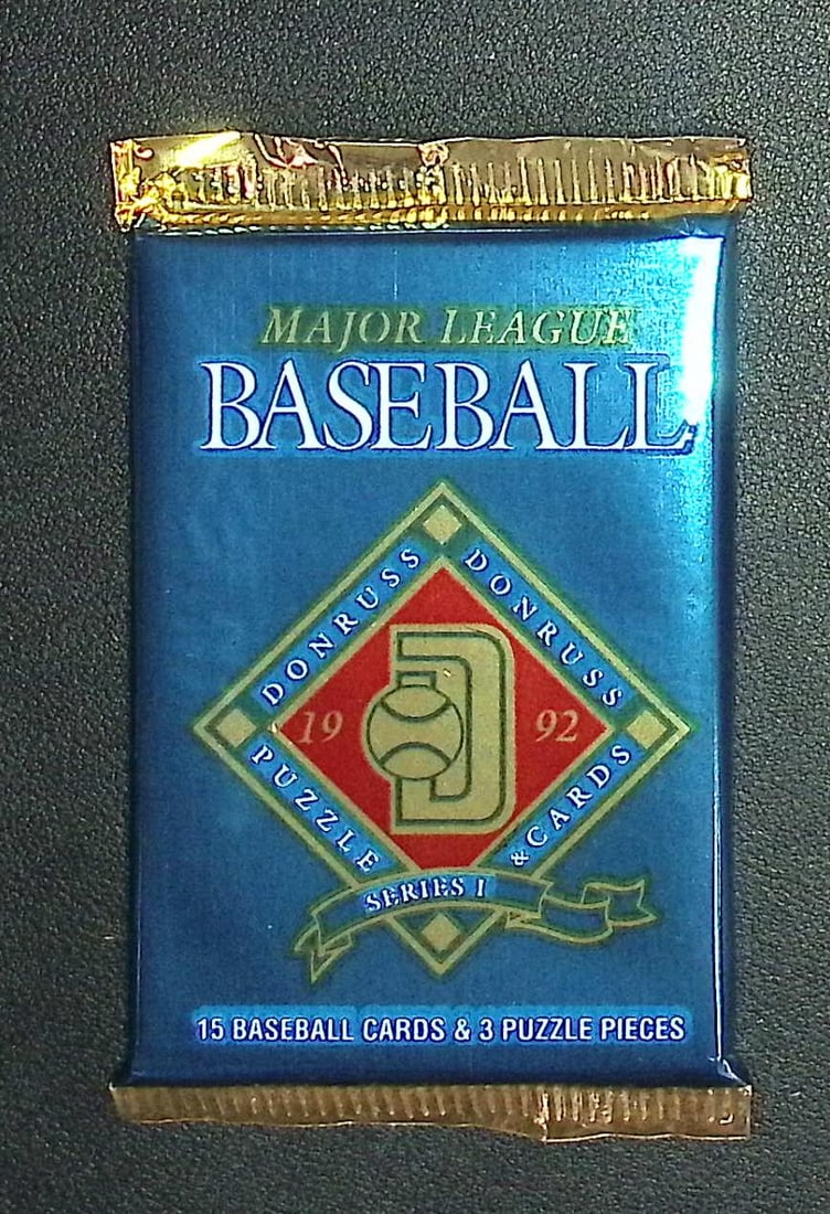 1992 Donruss Vintage Series 1 Baseball Card Retail Box Wax Pack: Vintage Valuable Donruss Baseball MLB Trading & Sports Cards, Robin Yount, George Brett, Rickey Henderson, Nolan Ryan, Old Sports Cards for Sale Near Me, World Series & hall of Fame Players, Auction M