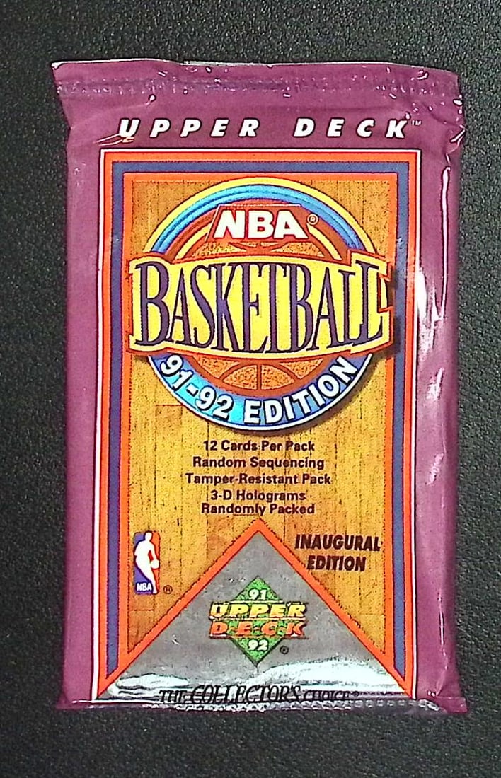 1991-92 Upper Deck Inaugural Edition Basketball Retail Box Wax Pack (1 of 1)