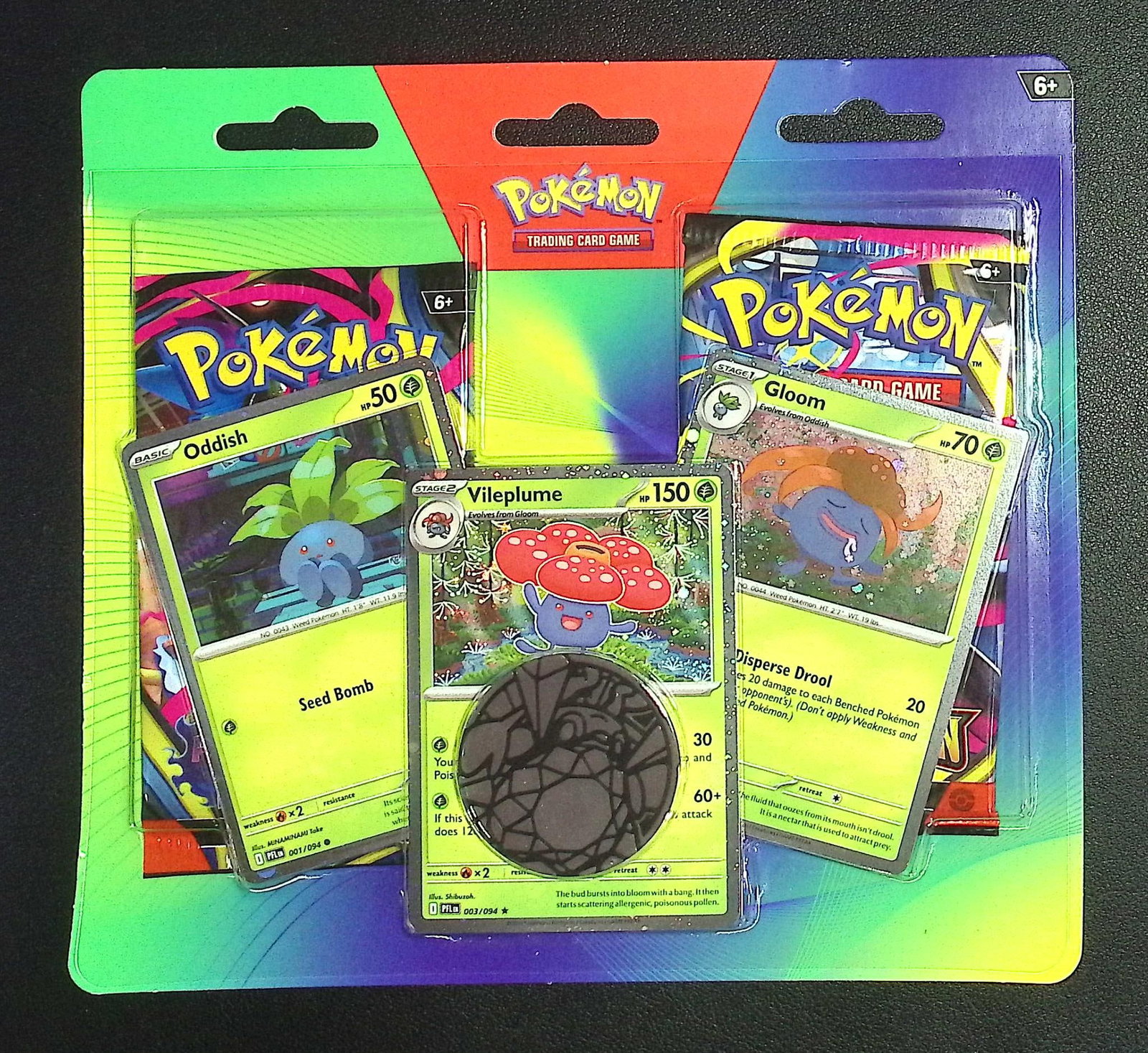 Pokemon Blister Booster Hanger: 1 - 2025 Pokemon Mega Evolutions & 1 - Phantasmal Flames (1 of 1)