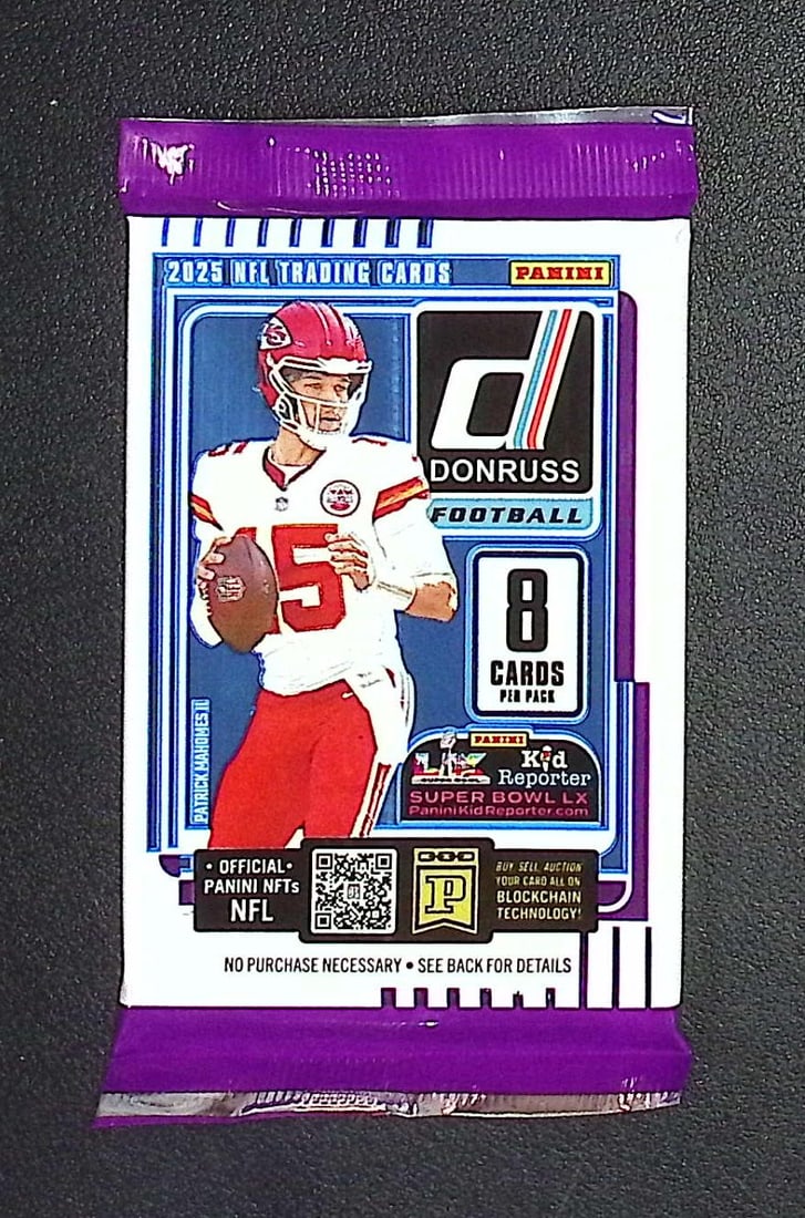 2025 Donruss Football RETAIL BOX PACK Cam Ward, Emeka Egbuka, Ashton Jeanty, Travis Hunter, Omarion (1 of 1)