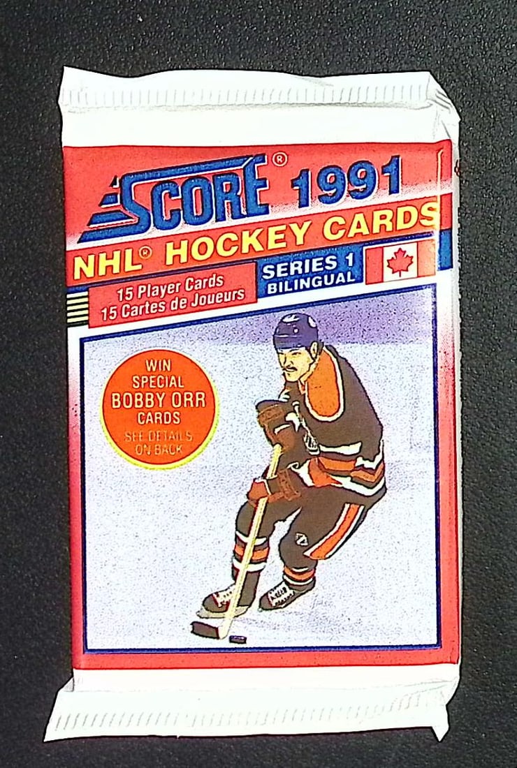 1991 Score Bi-Lingual Series 1 Vintage Hockey Cards Retail Box Pack Sports Cards (1 of 1)