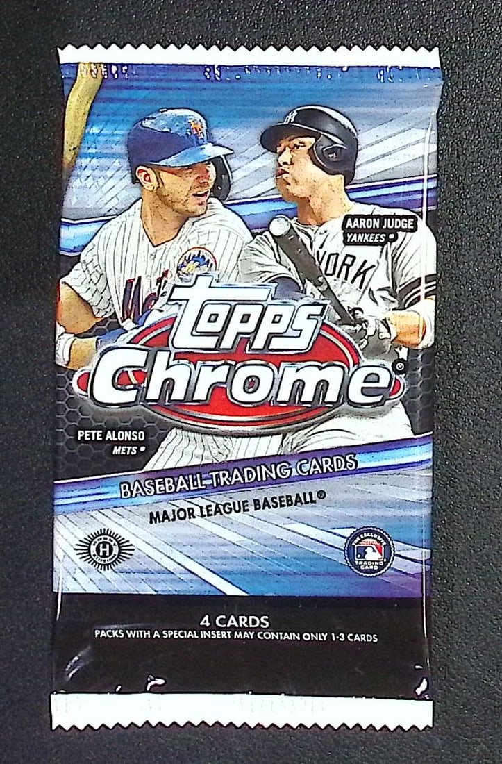 2020 Topps Chrome Baseball Card HOBBY BOX PACK Sports Cards MLB Trading Cards (1 of 1)