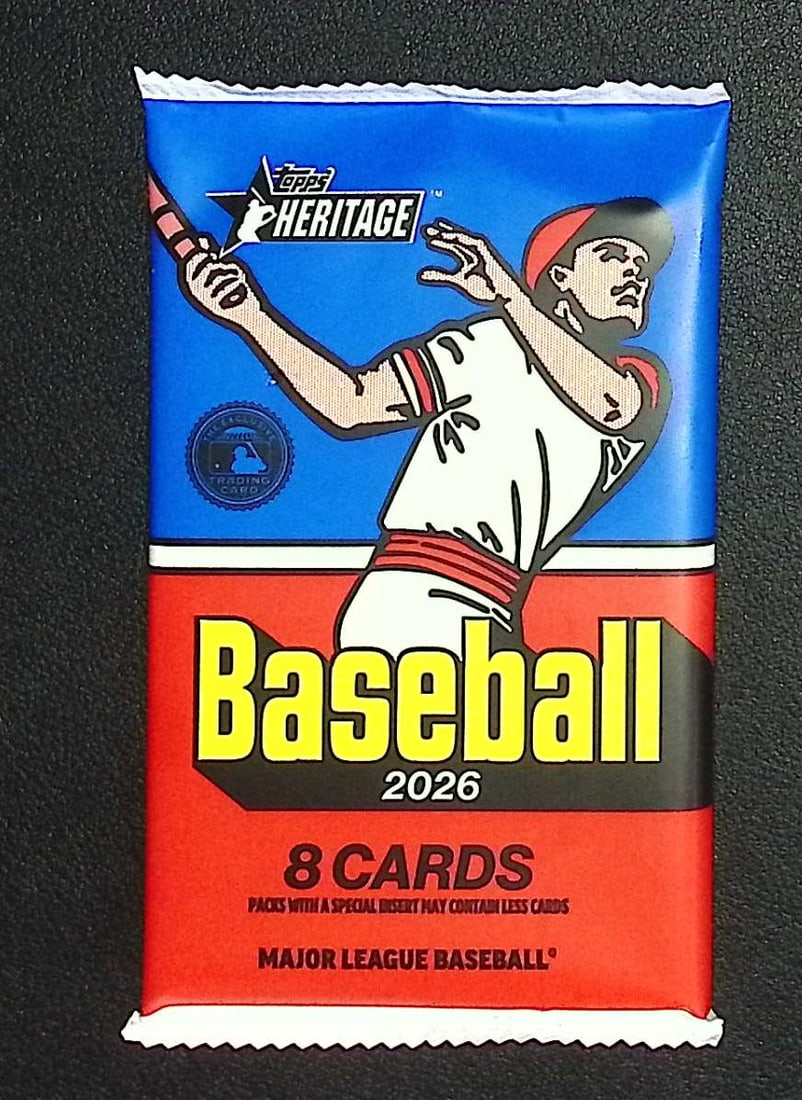 2026 Topps Heritage Series 1 Baseball BLASTER BOX PACK (1 of 1)