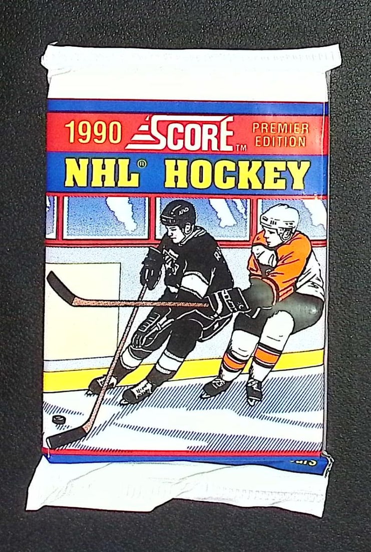 1990 Score Premier Edition Hockey Cards Retail Box Pack Sports Cards Wayne Gretzky (1 of 1)