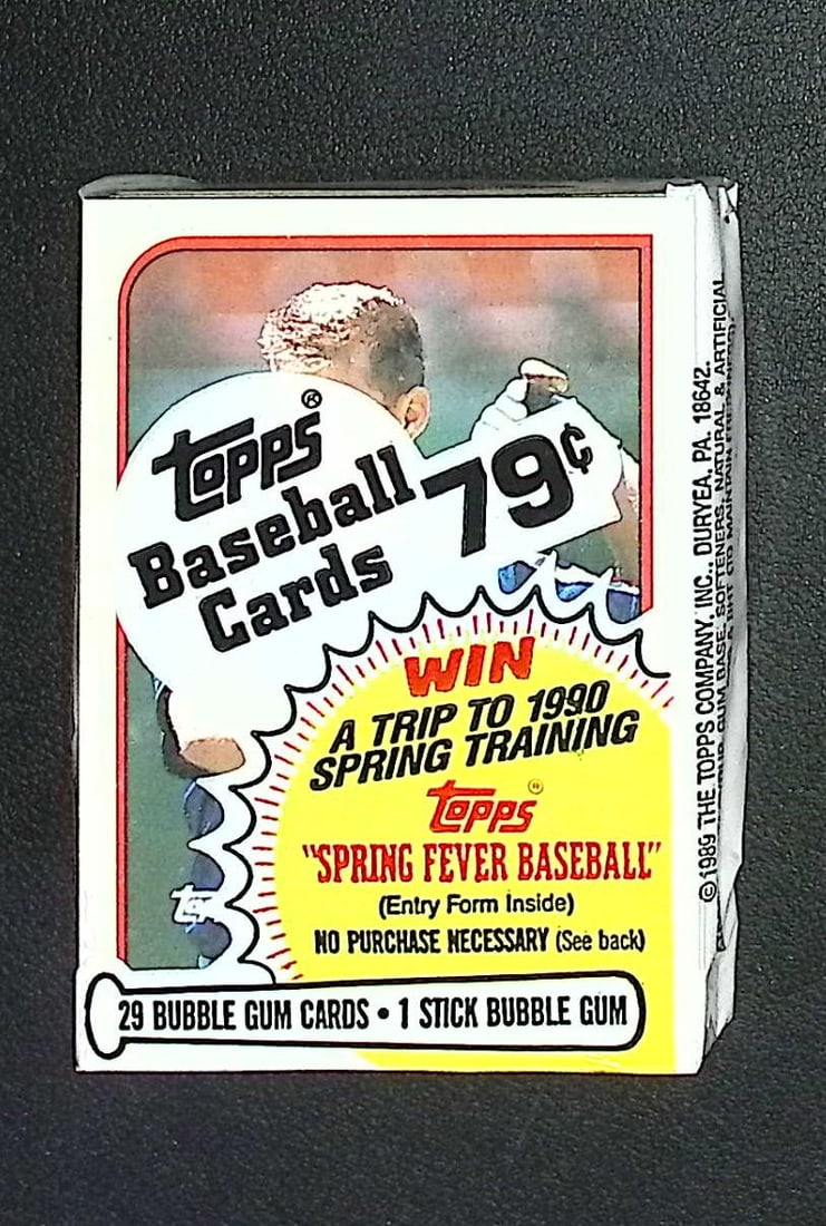 1989 Topps Series 1 Vintage Baseball Cards CELLO FAT PACK Sports Cards (1 of 2)