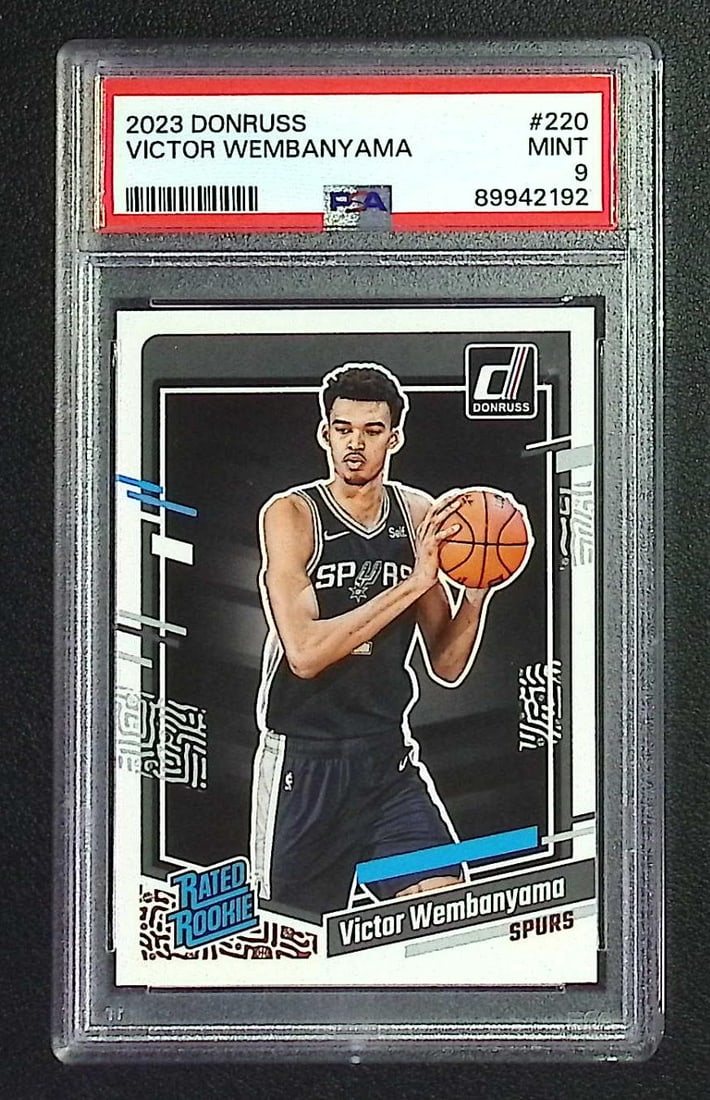 Victor Wembanyama Rated Rookie Card PSA 9 2023 Donruss #220: Donruss Basketball NBA Sports & Trading Cards, SP, SSP, NBA Championship & Hall of Fame Player Cards, Valuable Auction Memorabilia Lots Sold On Line, Sports Cards for Sale Near Me