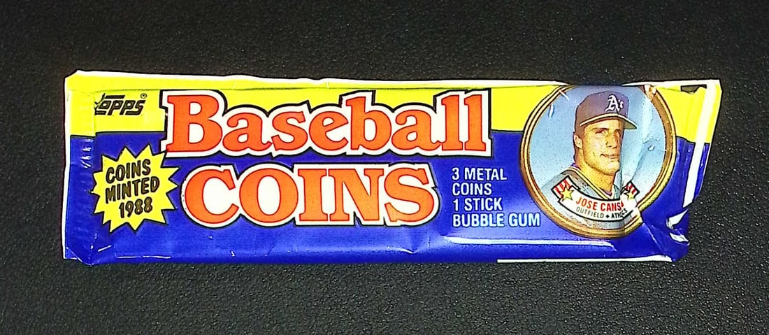1988 Topps Vintage Baseball Coins Retail Box Wax Pack MLB Trading Coins (1 of 1)