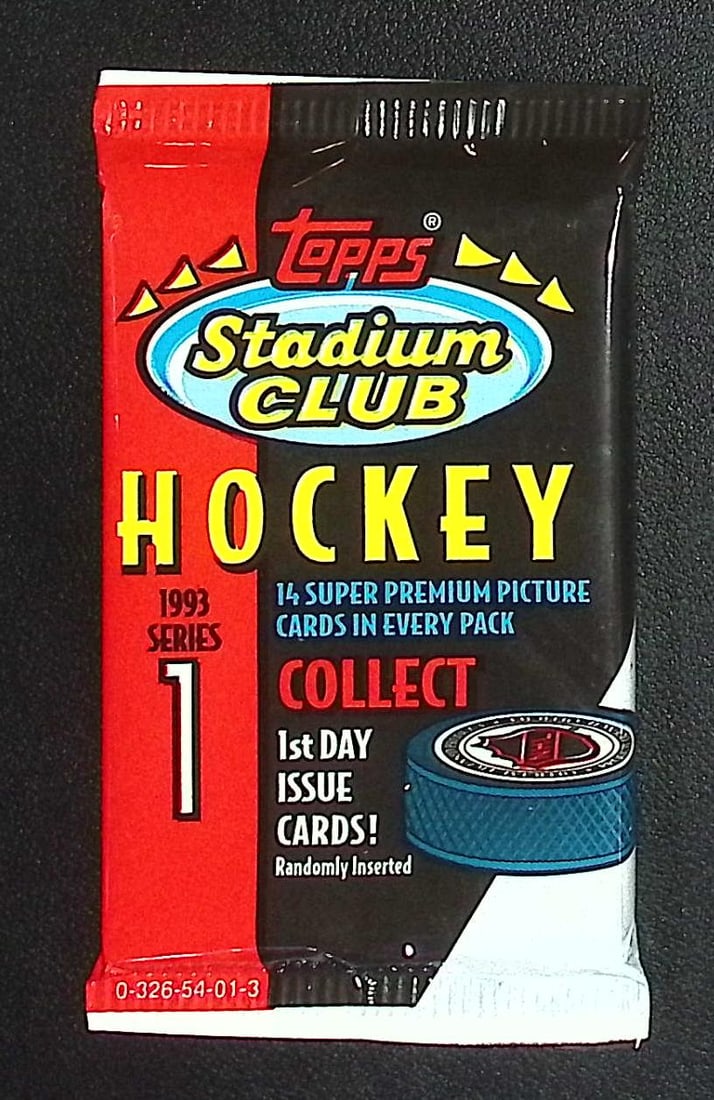 1993 Topps STADIUM CLUB Series 1 Hockey Cards Retail Box Wax Pack NHL Trading Cards (1 of 1)