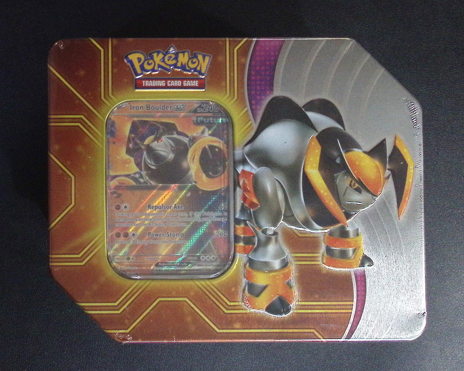 Pokemon Paradox Destinies Tin: 5 Booster Packs, 1 Foil Promo Card, & 1 Pokemon TCG Live Card (1 of 2)