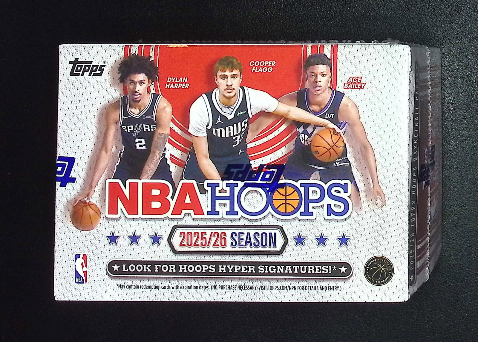 2025 Topps NBA Hoops Basketball BLASTER BOX: Cooper Flagg & Kon Kneuppel Rookie Cards (1 of 1)