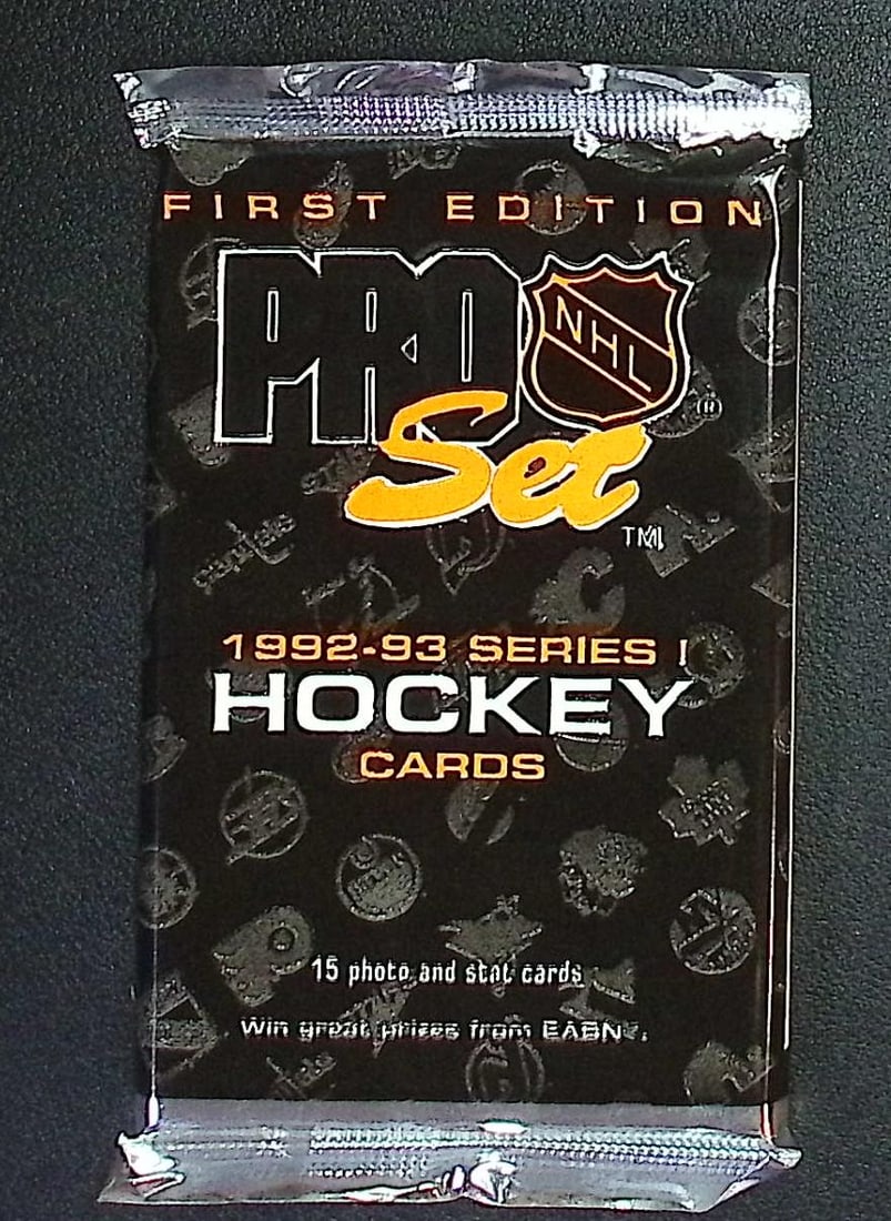 1992-93 Pro Set Series 1 Vintage Hockey Card Factory Sealed Retail Box Pack Sports Cards: Pro Set Vintage Hockey NHL Trading & Sports Cards, Brett Hull, Ray Bourque, Patrick Roy, Mario Lemieux, Wayne Gretzky, Sports Cards for Sale Near Me, Auction Lots for Sale on Line, Stanley Cup Winners