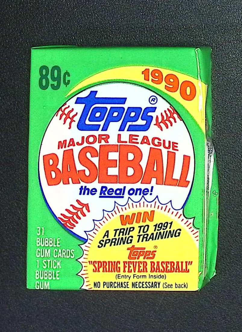 1990 Topps Series 1 Vintage Baseball CELLO Pack - Set Contains Ken Griffey, Jr. Rookie Card: Topps Vintage Rookie MLB Trading Cards, Frank Thomas Rookie Card, Bo Jackson, Cal Ripken, Nolan Ryan, Ken Griffey Jr All-Star Roopkie Cup Card, Sports Cards for Sale Near Me, World Series & Hall of Fa