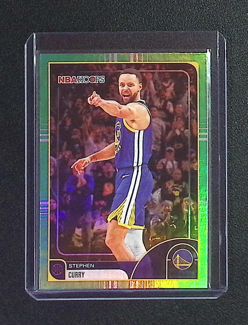 Stephen Curry Green Border 2025 Topps NBA Hoops #141 (1 of 2)