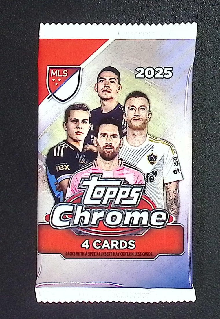 2025 Topps Chrome MLS Soccer Blaster Box Pack: Topps Soccer Chrome, Refractor, X-Fractor, Soccer Rookie UEFA Sports Trading Cards, Silver, SP, SSP, Wave Prizms, Numbered Cards, Soccer sports Cards for Sale Near Me, UEFA Championship & Hall of Fame