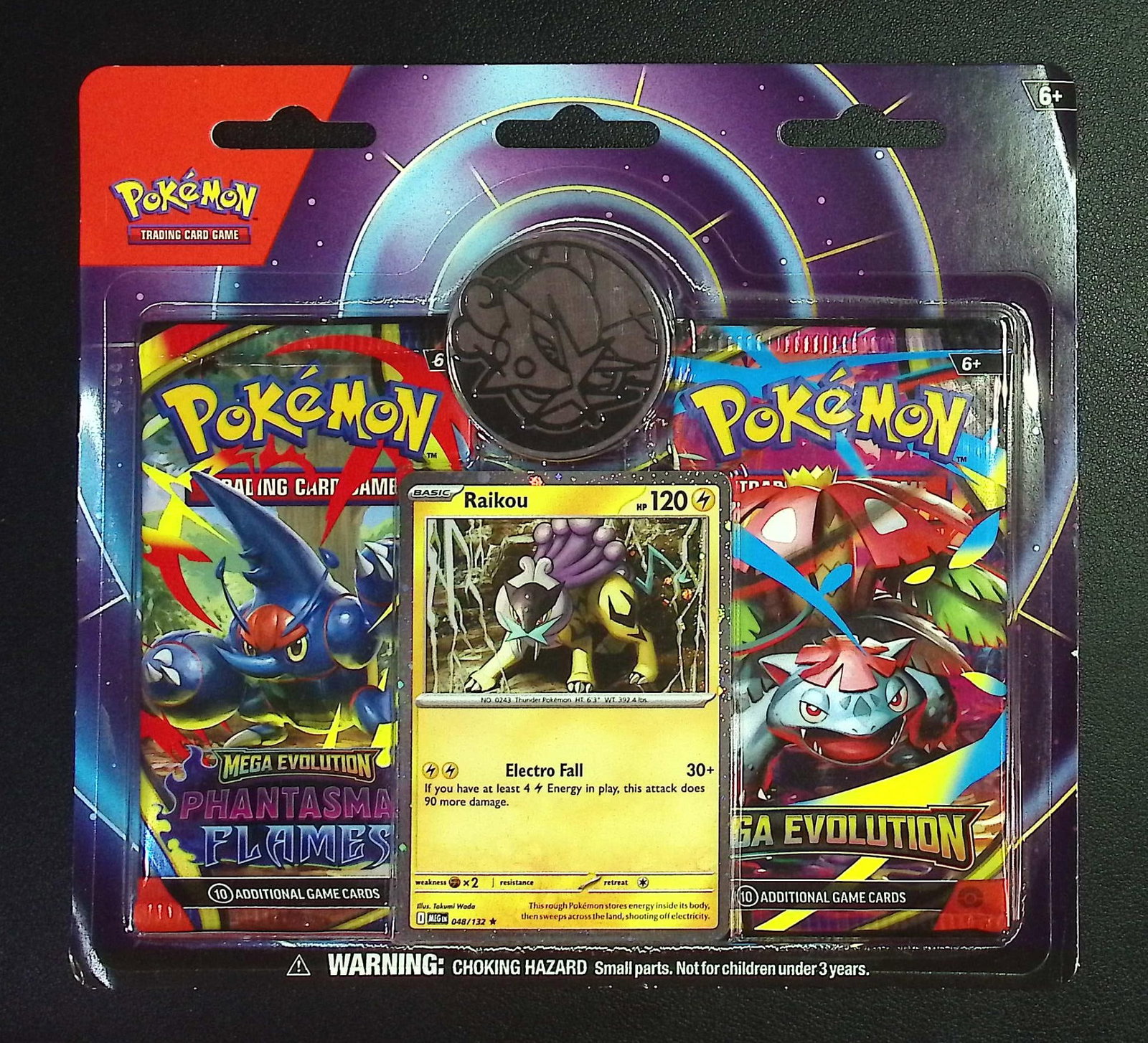 Pokemon Blister Booster Hanger: 1 - 2025 Pokemon Mega Evolutions & 1 - Phantasmal Flames: Pokemon Trading Card Game Cards, Charizard, Pikachu, Mewto, EX, Referse Holo, Holo Rare Cards, Secret Rare Cards, Full Art Cards, Evee, 3 Stars Ultra Rare Cards, Double Rare, Illustration Rare, Specia