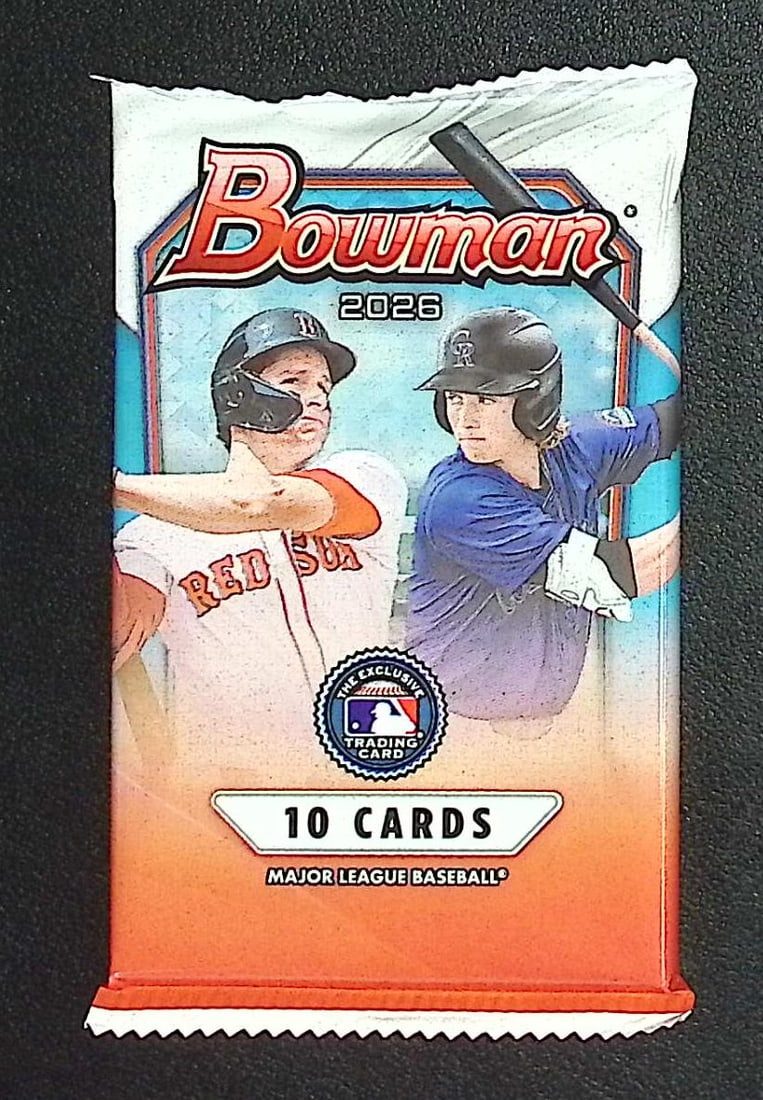 2026 Bowman Baseball Cards BLASTER BOX PACK, Roman Anthony Rookie Card, Konnor Griffin Prospect (1 of 1)