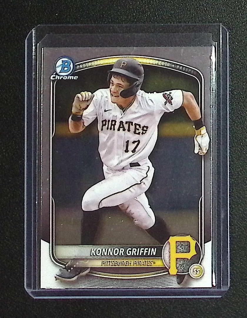 Konnor Griffin 2025 Bowman Chrome Prospect #BCP-86 Pittsburgh Pirated (1 of 2)