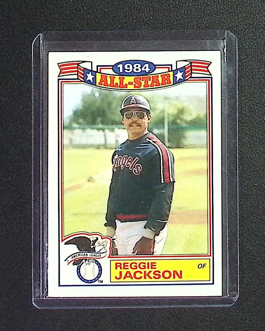Reggie Jackson Glossy All-Star 1985 Topps #19 of a Set of 22 Vintage Baseball Hall of Fame (1 of 2)