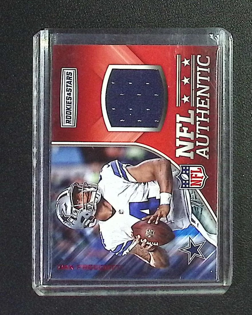 Dak Prescott Player Worn Jersey NFL Authentic 2017 Panini Rookies & Stars #20 (1 of 2)
