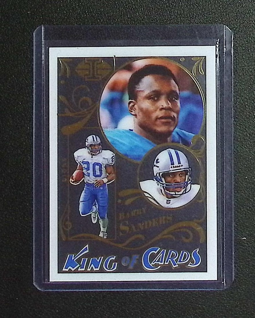 Barry Sanders Acetate King of Cards 2022 Panini Illusions #KC-13 (1 of 2)