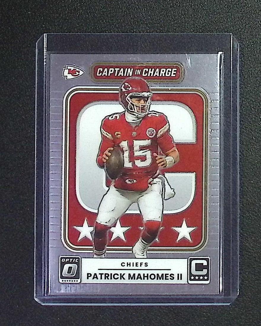 Patrick Mahomes, II Captain in Charge 2025 Donruss Optic #6 (1 of 2)