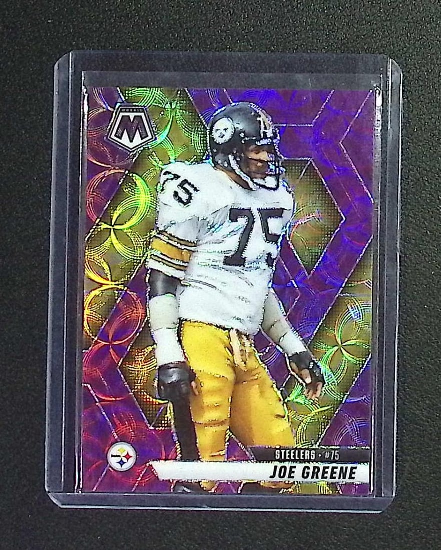 "Mean" Joe Greene Purple Scope Prizm 2025 Panini Mosaic #190 (1 of 2)