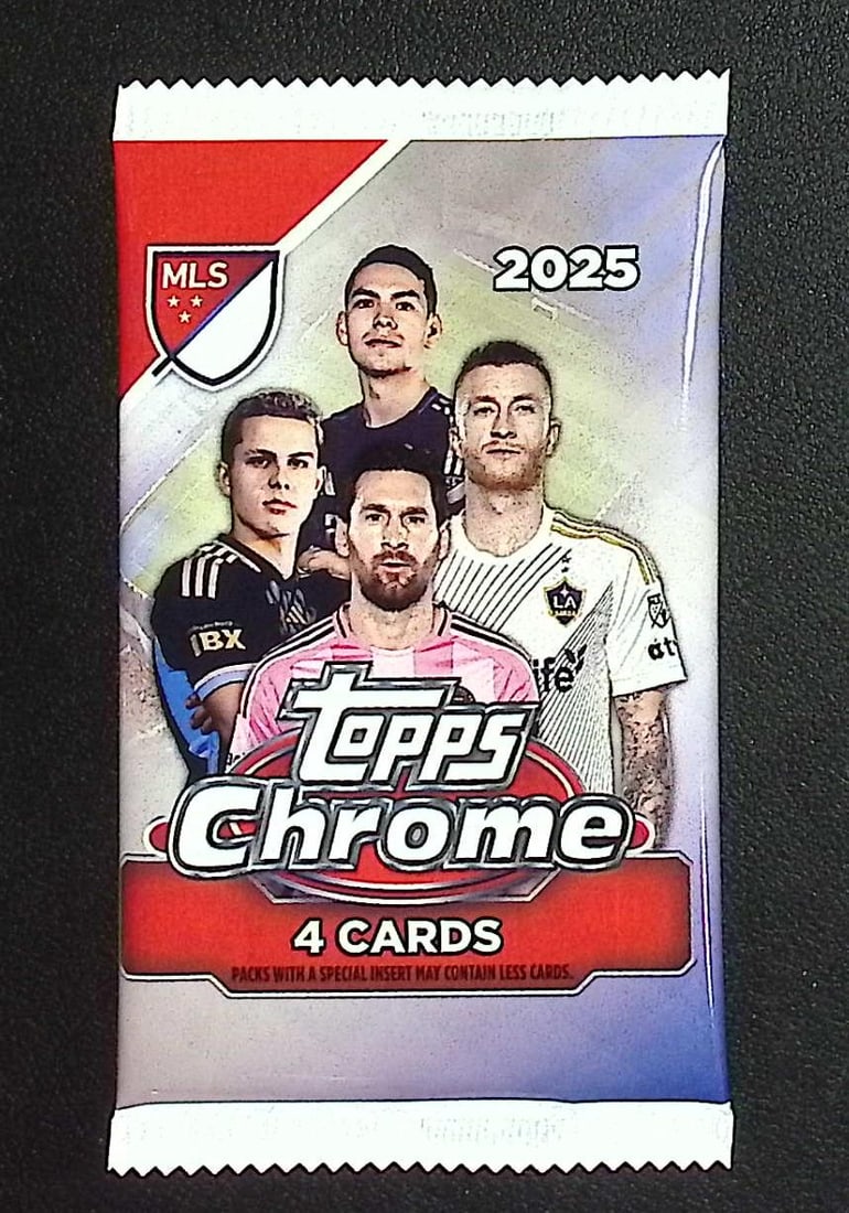 2025 Topps Chrome MLS Soccer Blaster Box Pack: Topps Soccer Chrome, Refractor, X-Fractor, Soccer Rookie UEFA Sports Trading Cards, Silver, SP, SSP, Wave Prizms, Numbered Cards, Soccer sports Cards for Sale Near Me, UEFA Championship & Hall of Fame