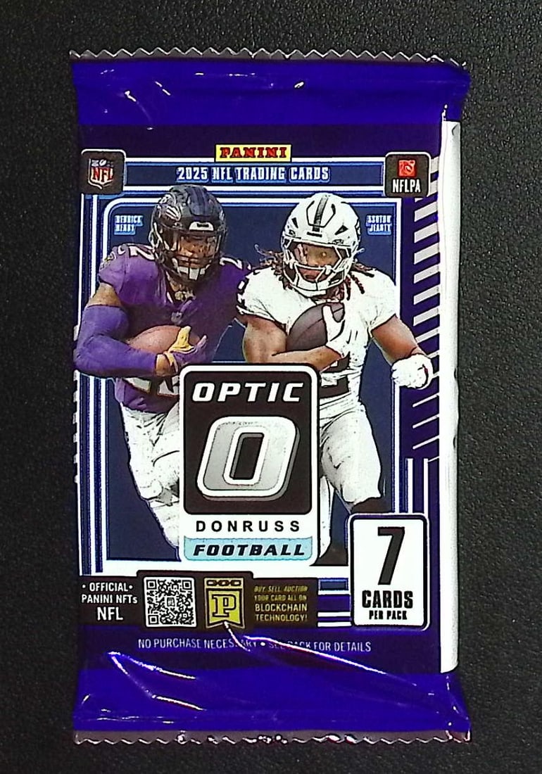 2025 Donruss Optic Football Card MEGA BOX PACK- Jaxson Dart, Tyler Shough Rookie Cards (1 of 1)