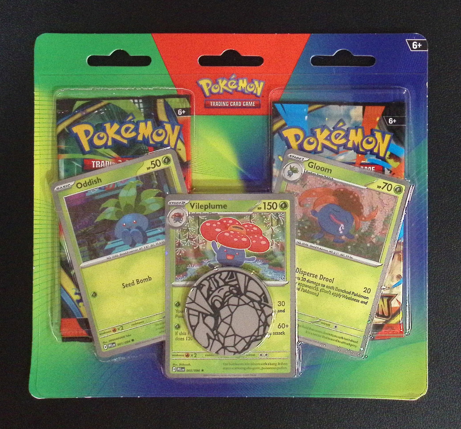 Pokemon Blister Booster Hanger 1 Pokemon Mega Evolutions & 1 Phantasmal Flames (1 of 1)