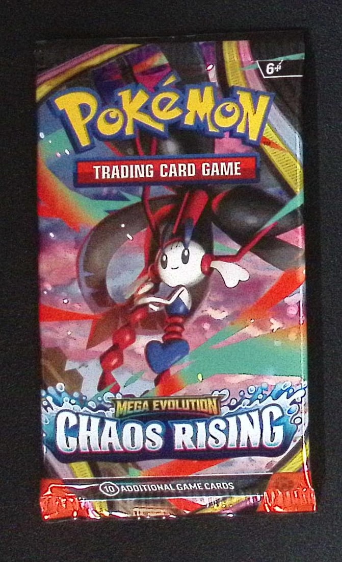 2026 Pokemon Chaos Rising 10 Card Booster Pack Charizard Pikachu Holo Rare Cards (1 of 1)