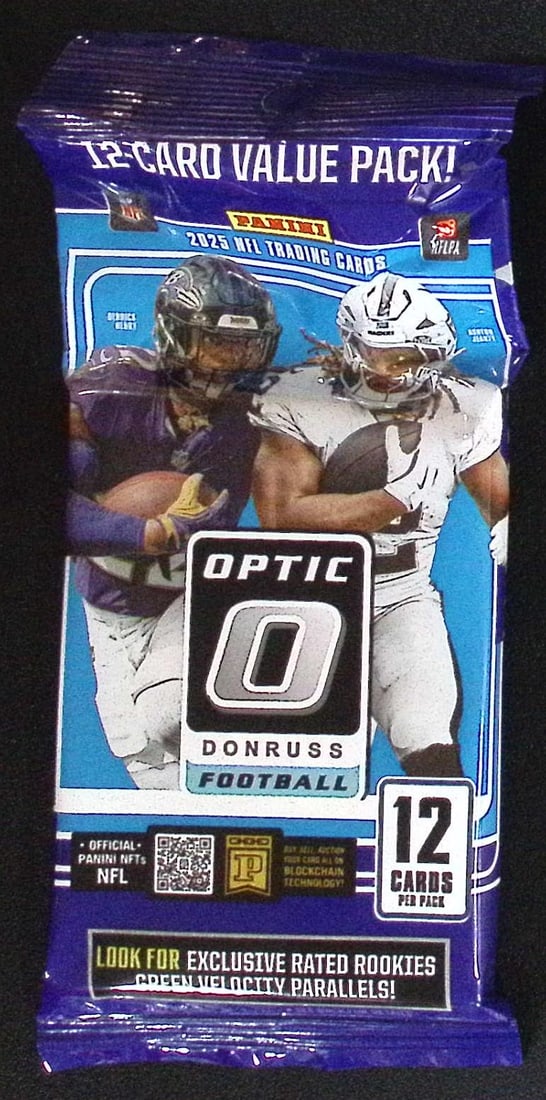 2025 Donruss Optic Football Card HANGER VALUE PACK - Jaxson Dart, Tyler Shough Rookie Cards (1 of 1)