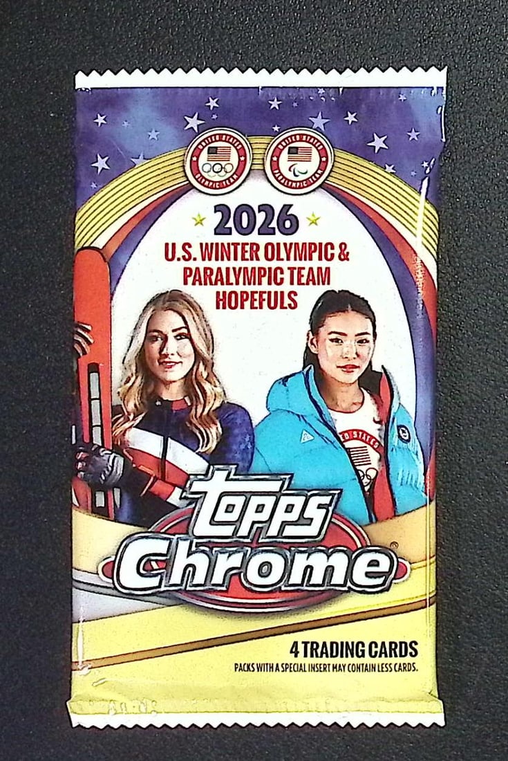 2026 Topps Chrome US Winter Olympics & Paralympic Team Hopefuls Blaster Box Pack (1 of 1)