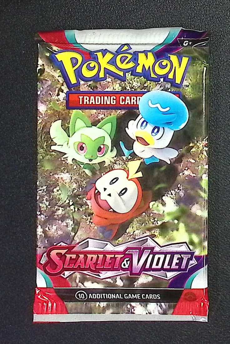 2023 Pokemon Scarlet & Violet 10 Card TCG Booster Pack, Charizard, Pikachu, Holo (1 of 1)