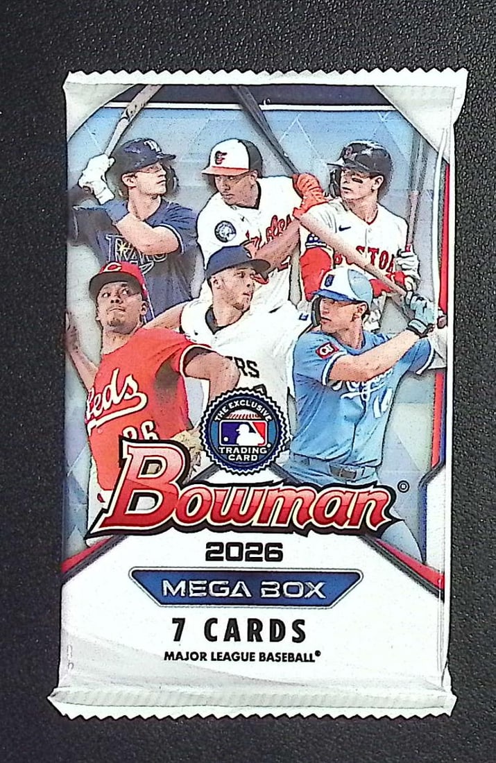 2026 Bowman Baseball Cards MEGA BOX PACK, Roman Anthony Rookie Card, Konnor Griffin Prospect (1 of 1)