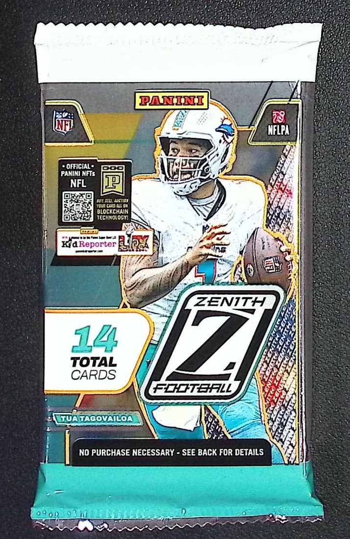 2024 Panini Zenith Football Cards Mega Box Pack, Drake Maye, Caleb Williams Rookie Cards (1 of 1)