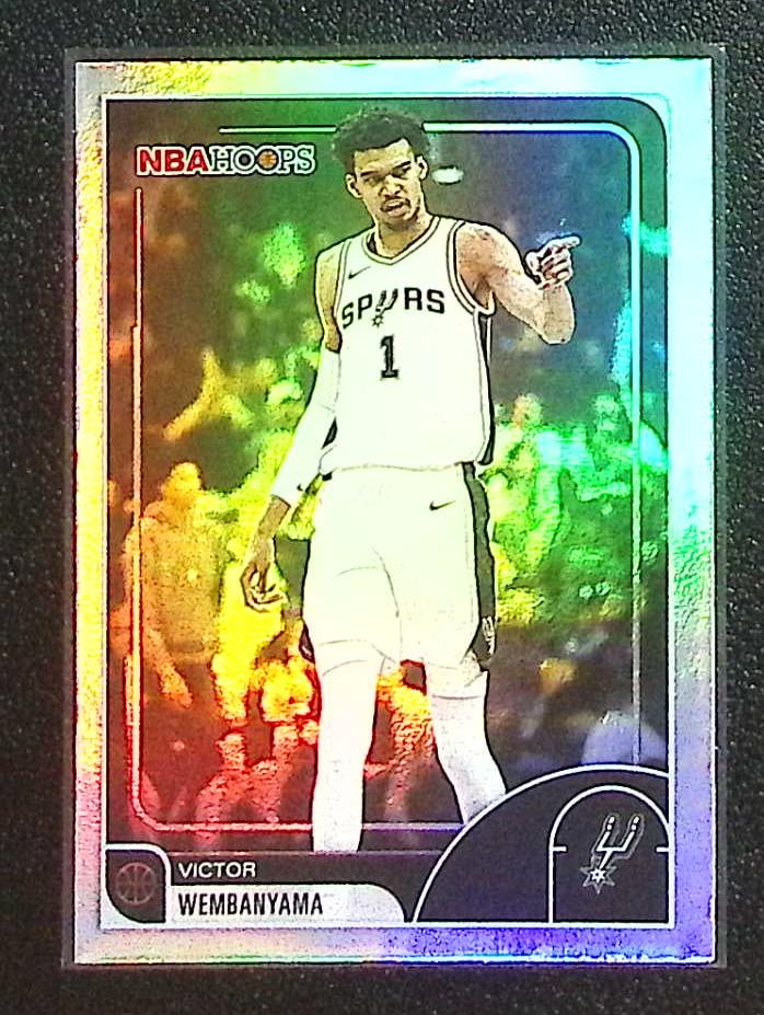 Victor Wembanyama 2025-26 Topps NBA Hoops #30 San Antonio Spurs: Topps Basketball NBA Trading & Sports Cards, Sports Cards for Sale Near Me, Chrome, Refractor, SP, SSP, Valuable Auction Memorabilia Lots Sold On Line, NBA Championship & Hall of Fame Player Cards