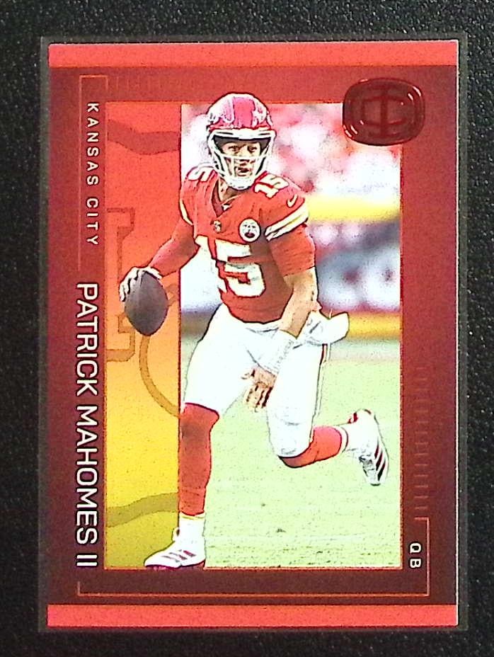 Patrick Mahomes Red Parallel 2025 Panini Icon Collection Mahomes #18 Chiefs: Panini Select, Prizm, Mosaic, Contenders, Zenith, Phoenix, Illusions, Absolute, Rookie NFL Sports Trading Cards, SP, SSP, Cards, Football Cards for Sale Near Me, Superbowl & Hall of Fame Player