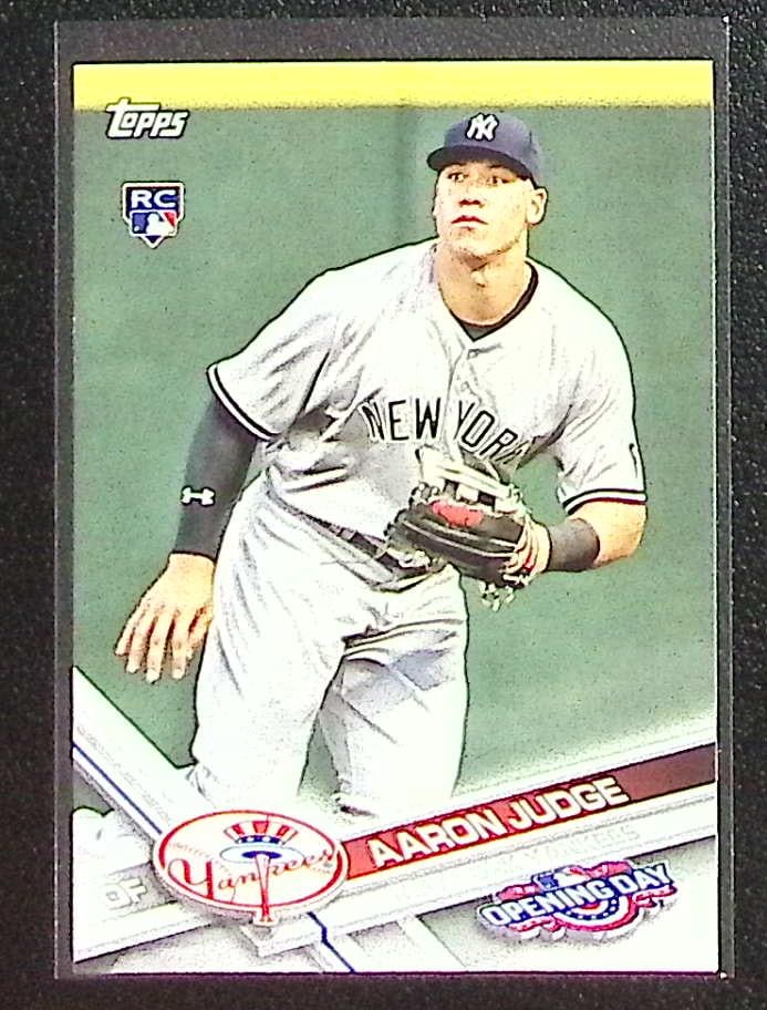 Aaron Judge Rookie Card 2017 Topps Opening Day #147 New York Yankees: Topps Baseball MLB Trading & Sports Cards, Sports Cards for Sale Near Me, World Series & Hall of Fame Players Memorabilia, Refractors, X-Fractors, Numbered, SP, SSP, Valuable Auction Memorabilia Lots