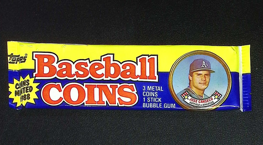 1988 Topps Vintage Baseball Coins Retail Box Wax Pack MLB Trading Coins (1 of 1)