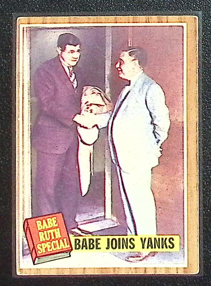 Babe Ruth Special Babe Joins Yanks 1962 Topps #136 Yankees Vintage Baseball Card (1 of 2)