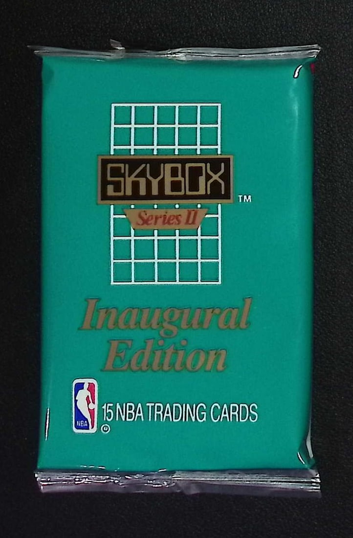 1990 Skybox SERIES 2 Innaugural Edition Basketball Vintage Basketball Retail Box Wax Pack: Vintage Valuable Basketeball NBA Trading & Sports Cards Sold On Line, Michael Jordan, Chicago Bulls, David Robinson Rookie Card, Shawn Kemp Rookie Card, Magic Johnson, Larry Bird, Tim Hardaway RC, Old