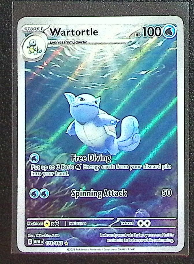 Pokemon Scarlet & Violet 151 Wartortle Illustration Rare #171 (1 of 2)