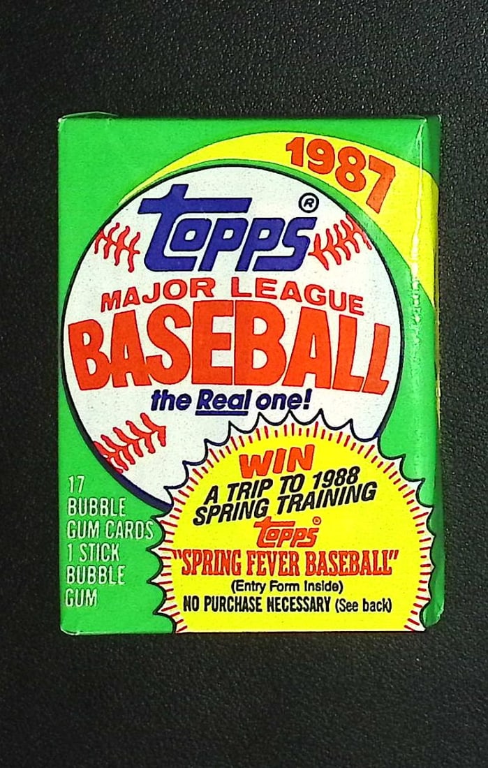 1987 Topps Series 1 Vintage Baseball Cards Retail Box Wax Pack Sports Card (1 of 1)